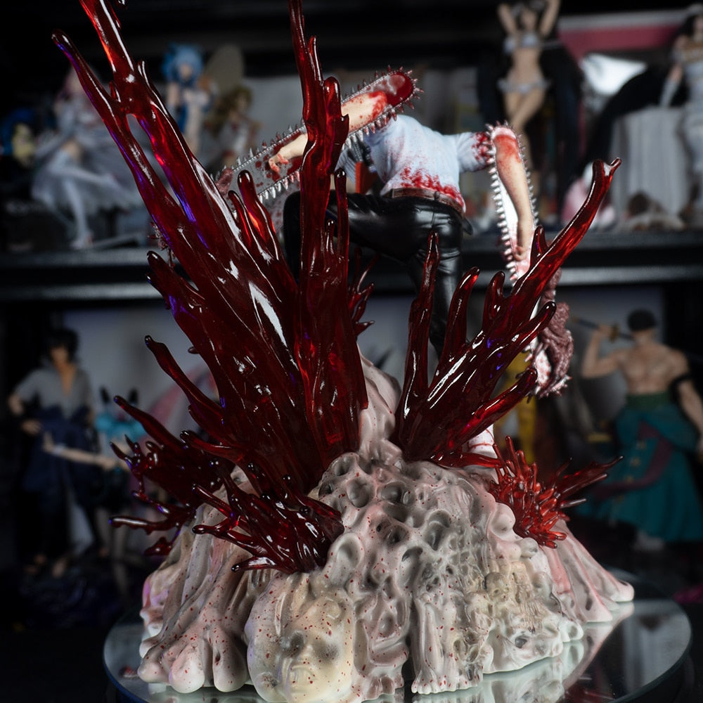Chainsaw Man Figurine Denji Chainsaw Resin Statue 1/7