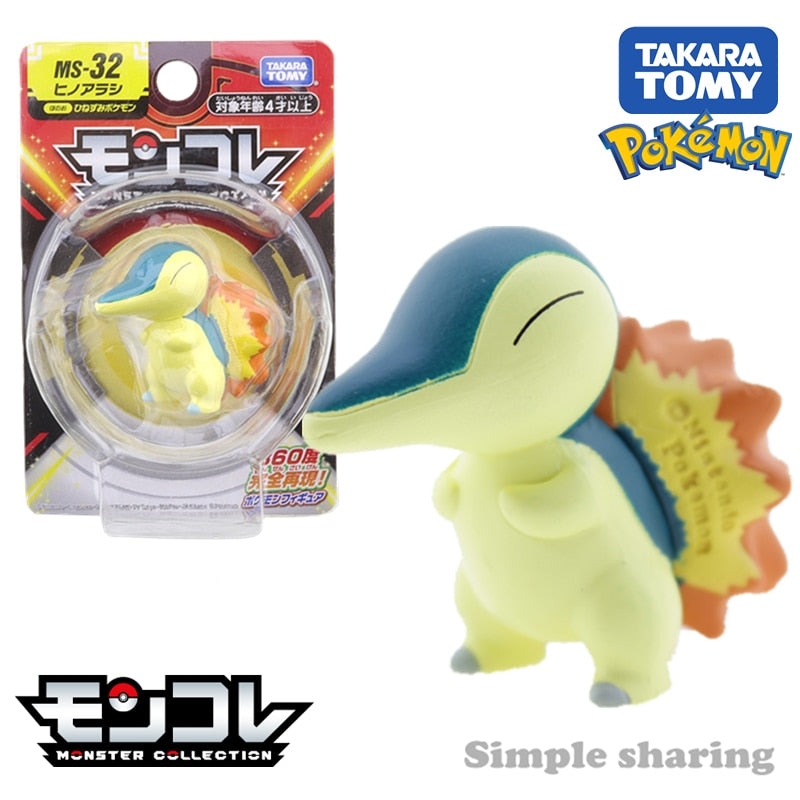 Takara Tomy Tomica Pokemon Pocket Monsters Moncolle MS-41 DragapultMS-35 Cinderace 3-5cm Mini Resin Anime Figure Toys