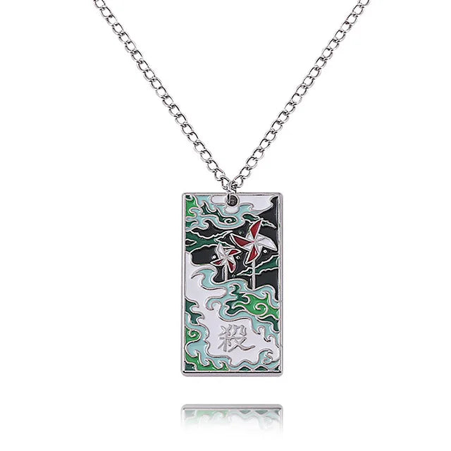 Demon Slayer Collier pendentif métal anime
