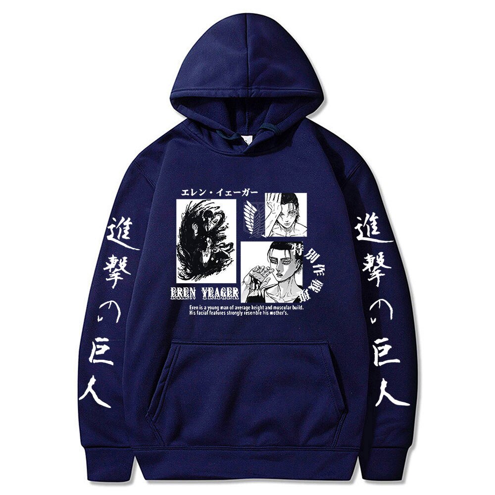 Hoodie Shingeki no Kyojin Eren Jäger