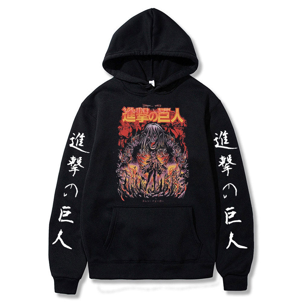 Hoodie Shingeki no Kyojin Eren Jäger Titan Assaillant