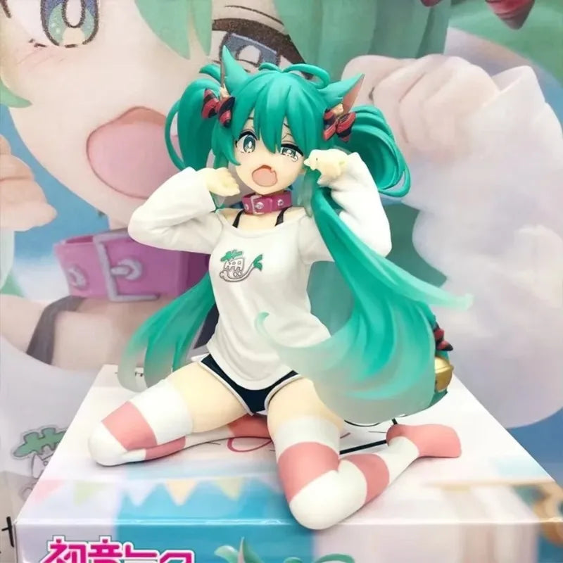 Hatsune Miku Figurine Neko T-Shirt 11 cm