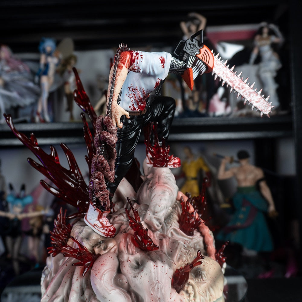 Chainsaw Man Figurine Denji Chainsaw Resin Statue 1/7