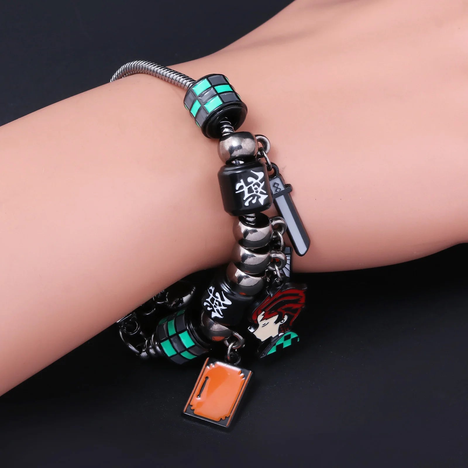 Demon Slayer Bracelet charm métal