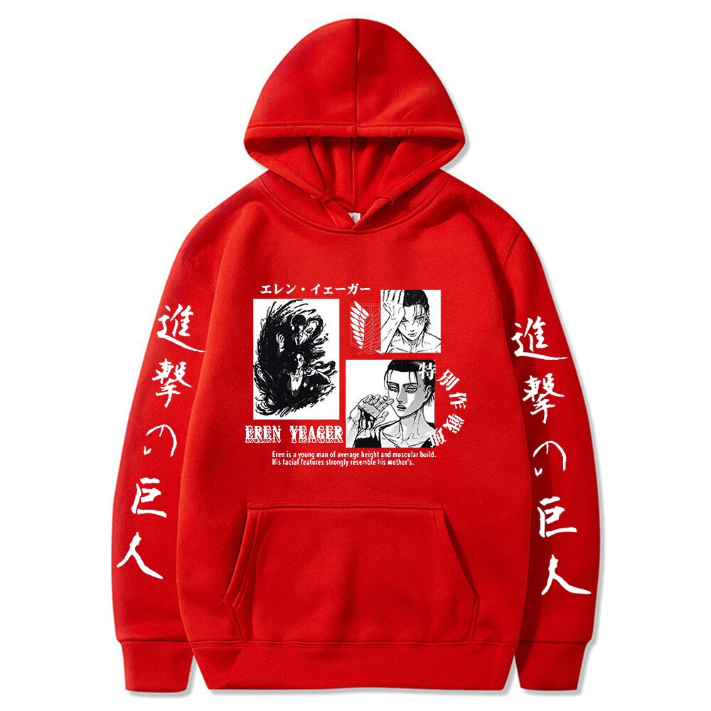 Hoodie Shingeki no Kyojin Eren Jäger