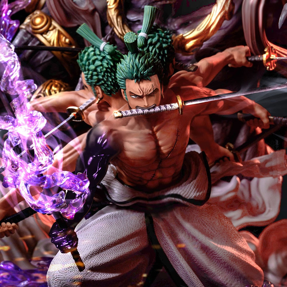 One Piece Figurine Roronoa Zoro vs Kaido Resin Statue
