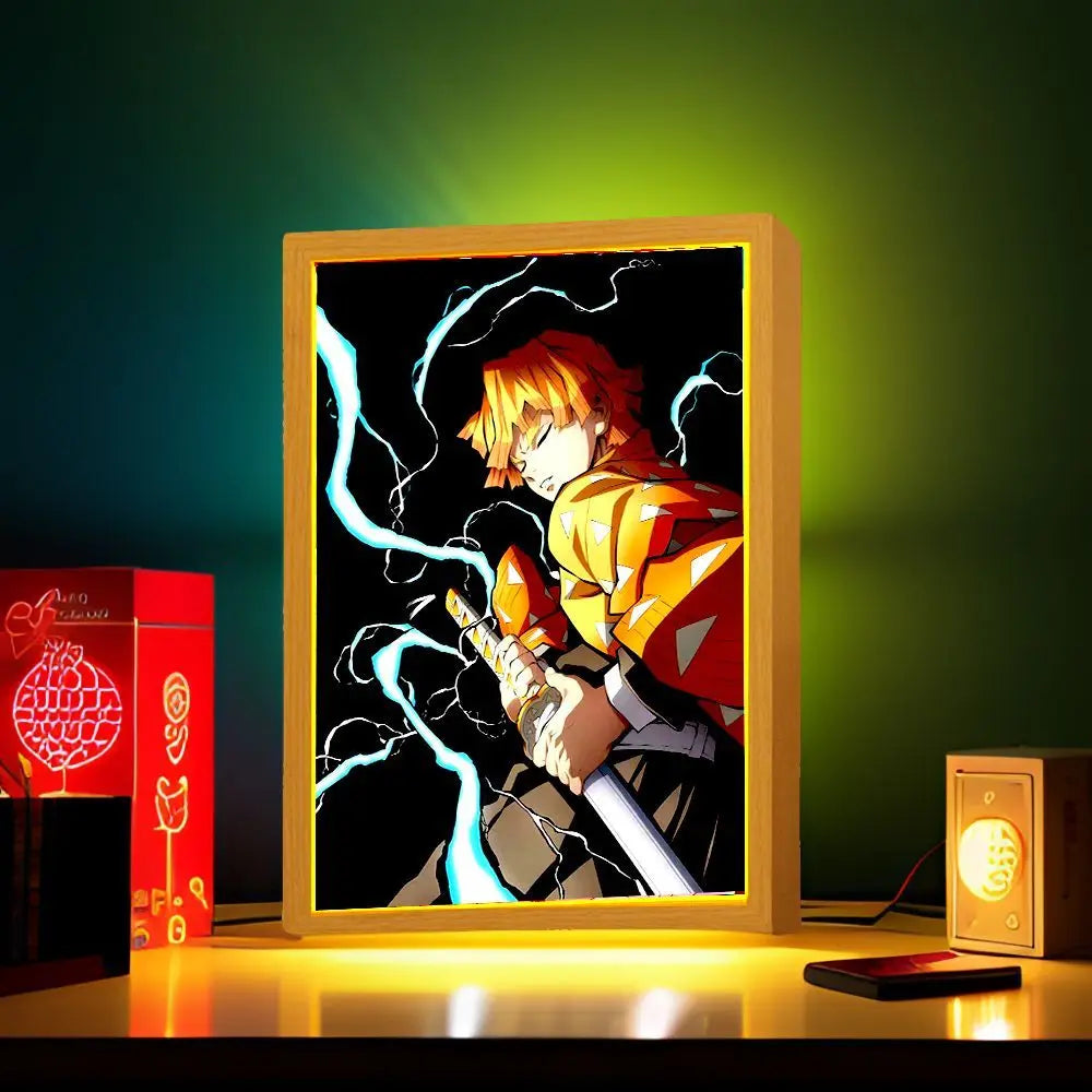 Demon Slayer Cadre photo lumineux LED