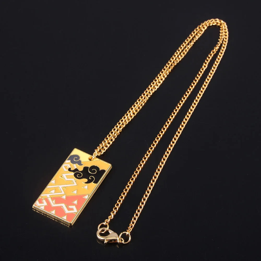 Demon Slayer Collier pendentif métal anime