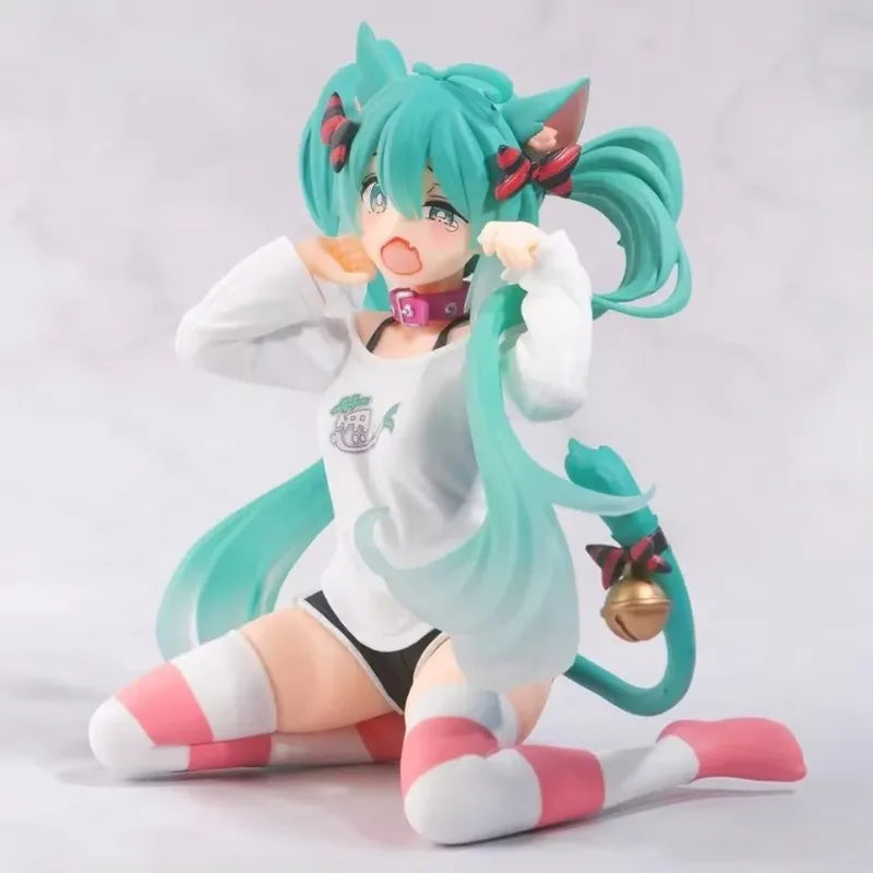 Hatsune Miku Figurine Neko T-Shirt 11 cm