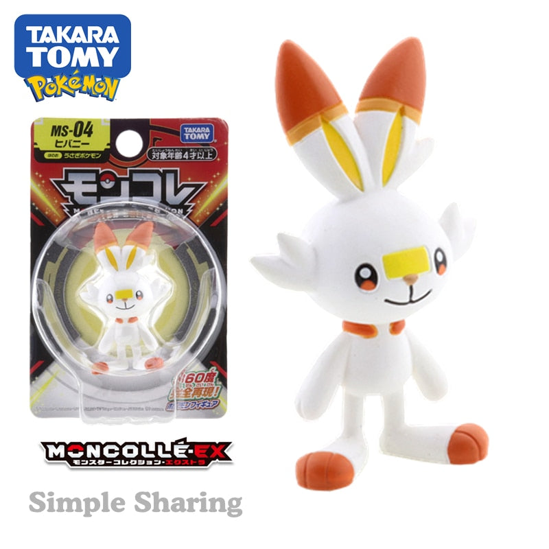 Takara Tomy Tomica Pokemon Pocket Monsters Moncolle 3-5cm Mini Resin Anime Figure Toys for Children Collectibles