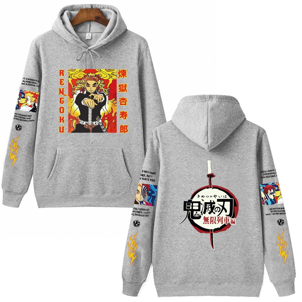 Anime Hoodie Demon Slayer Rengoku Kyoujuro