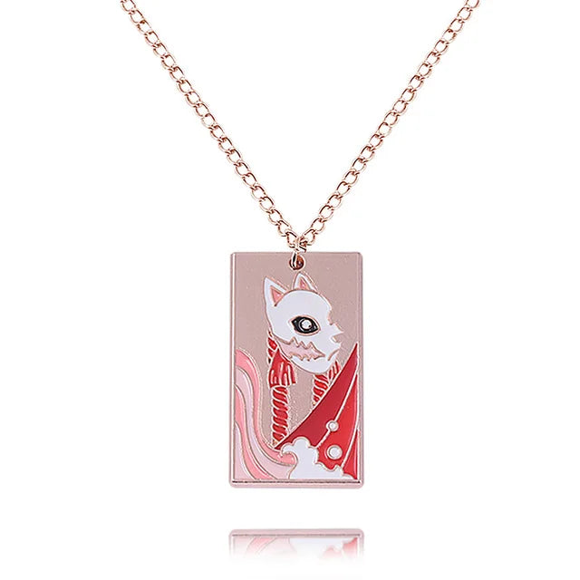 Demon Slayer Collier pendentif métal anime