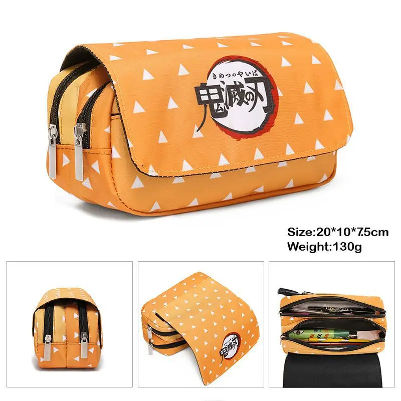 Demon Slayer Trousse double compartiment scolaire