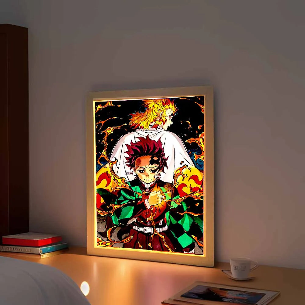 Demon Slayer Cadre photo lumineux LED