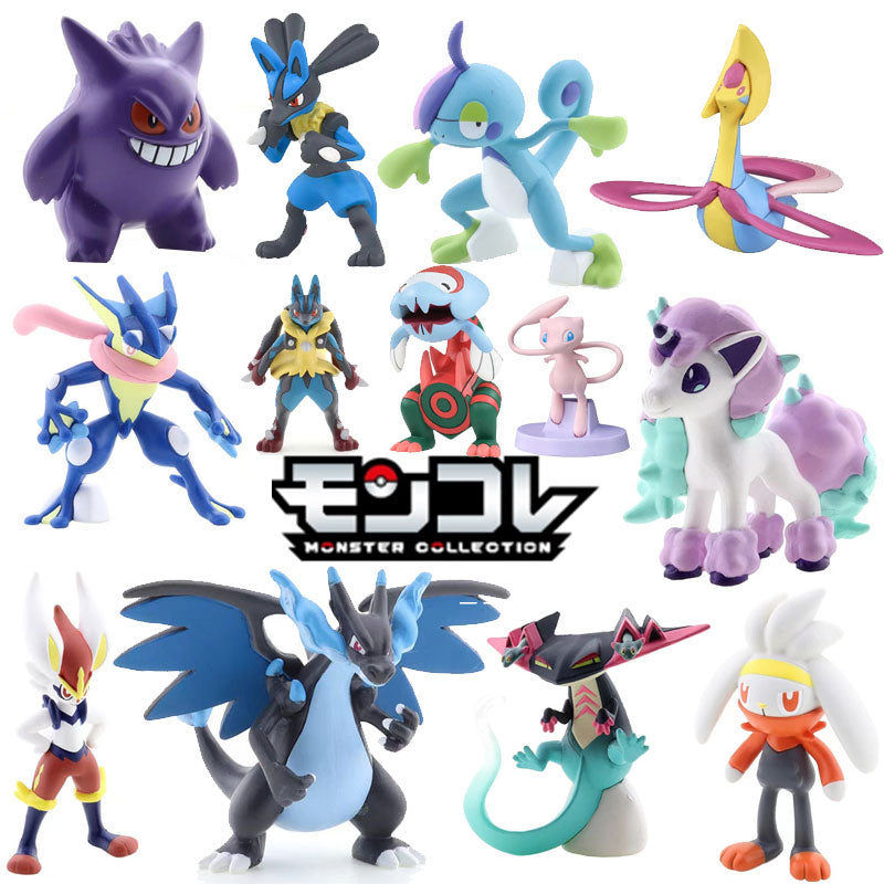 Takara Tomy Tomica Pokemon Pocket Monsters Moncolle MS-41 DragapultMS-35 Cinderace 3-5cm Mini Resin Anime Figure Toys