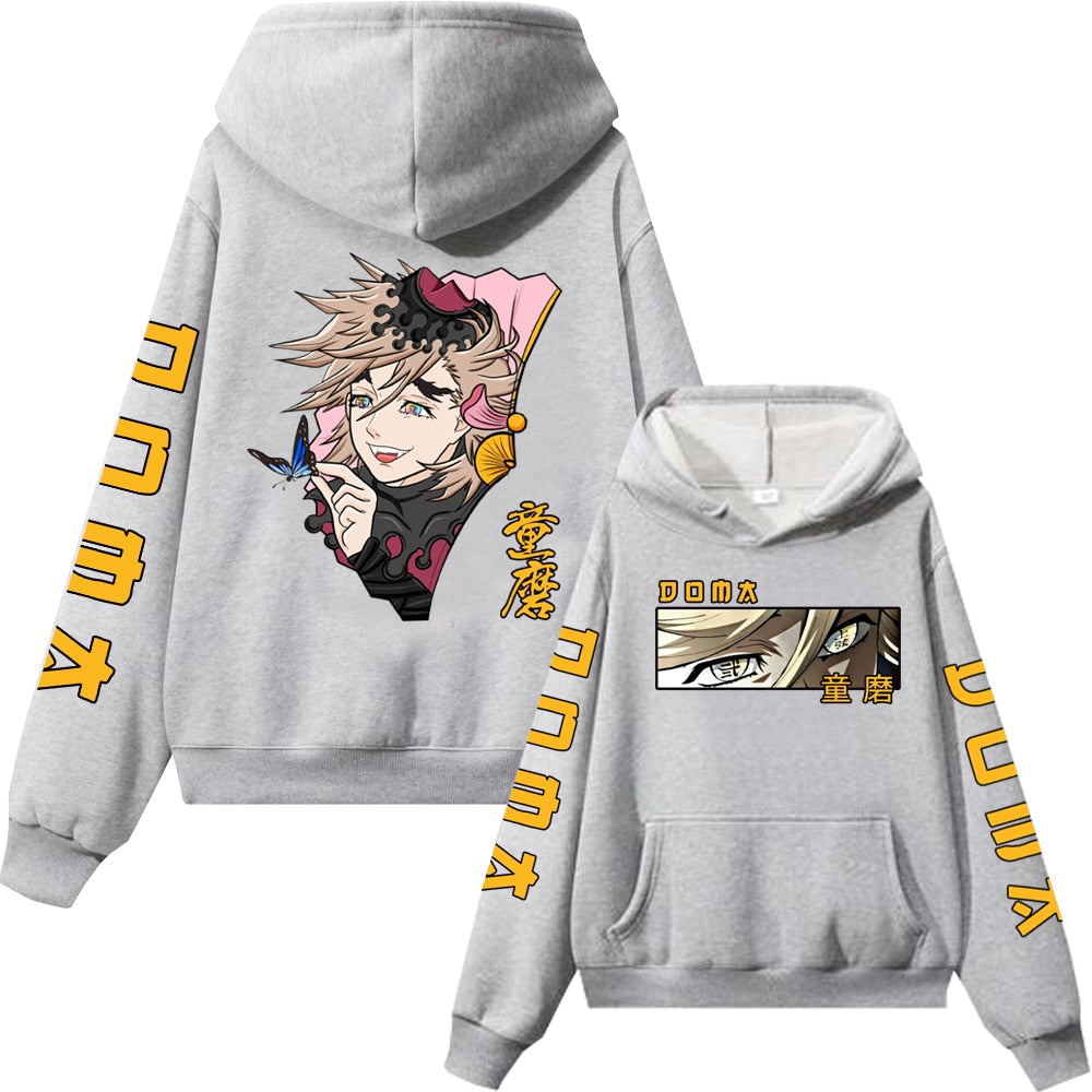 Demon Slayer Upper Moons Two Douma Anime Hoodie