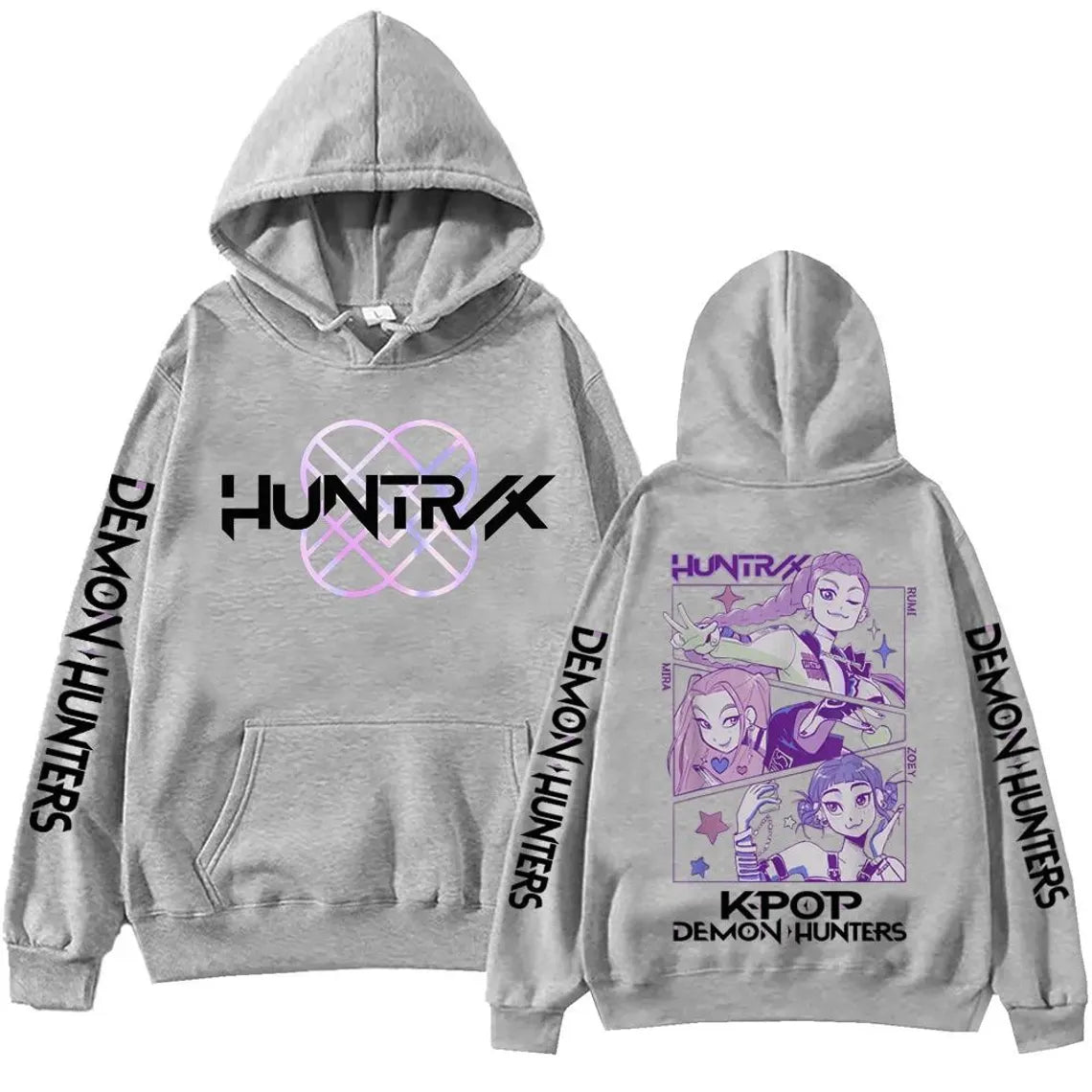 Kpop Demon Hunters Hoodie Sweatshirt Rumi Mira Zoey