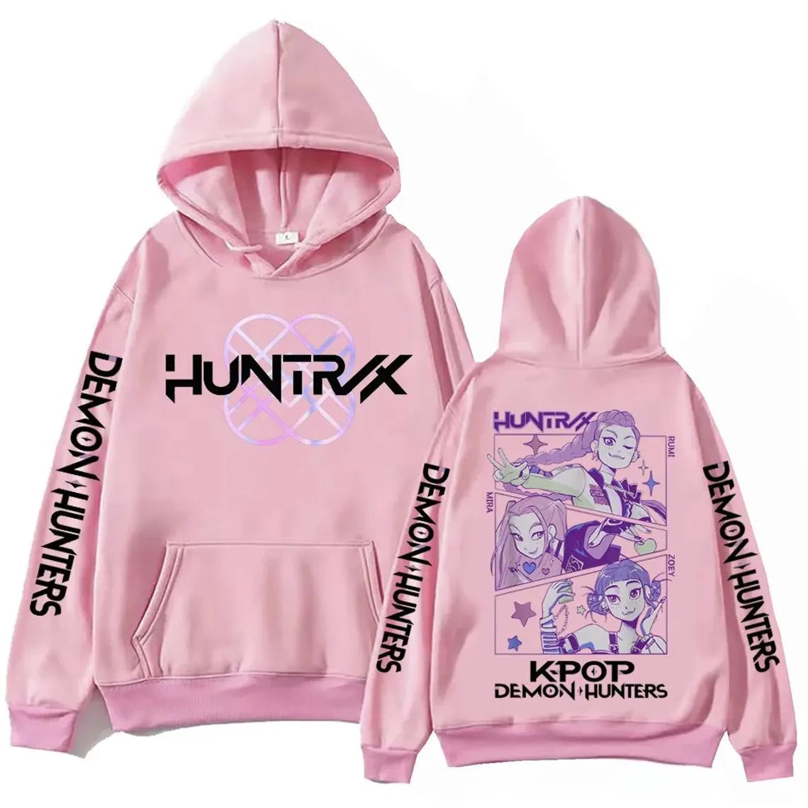 Kpop Demon Hunters Hoodie Sweatshirt Rumi Mira Zoey