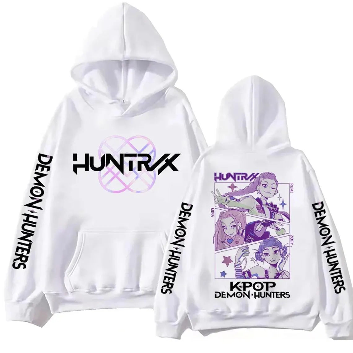 Kpop Demon Hunters Hoodie Sweatshirt Rumi Mira Zoey