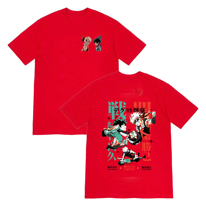 T-shirt My Hero Academia Izuku Vs Bakugo